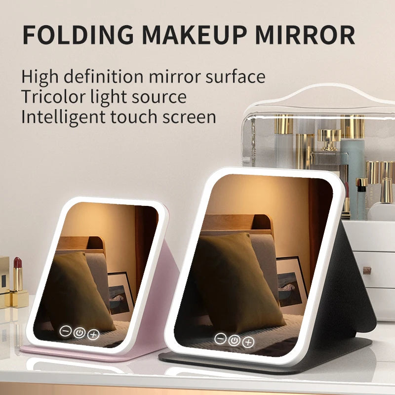 ✨ LED Make-up Spiegel – 3 Lichtstanden & Oplaadbaar! 1+1 GRATIS!💄