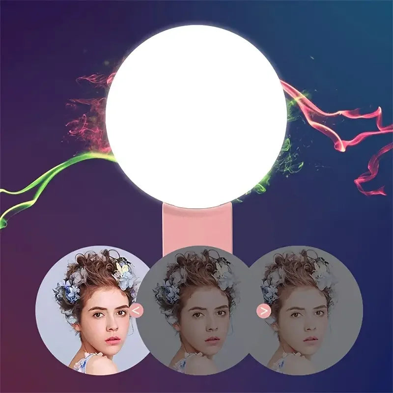 💡 Selfie Ring Light Clip – Perfect Licht Altijd & Overal (USB + 3 Lichtstanden!) | 1+1 GRATIS