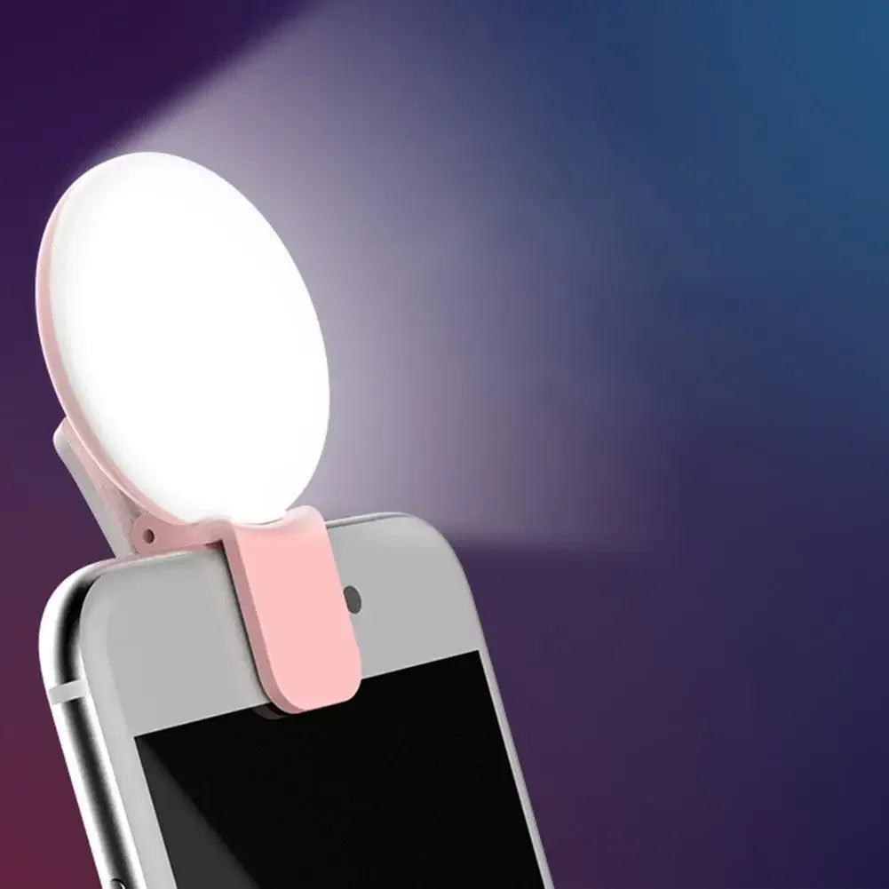 💡 Selfie Ring Light Clip – Perfect Licht Altijd & Overal (USB + 3 Lichtstanden!) | 1+1 GRATIS