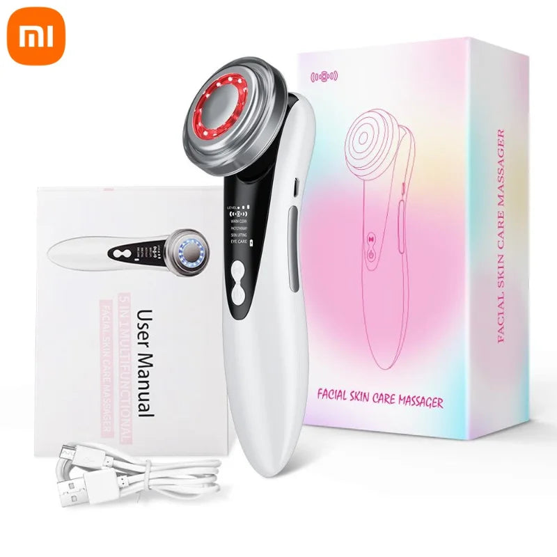 4-in-1 RF EMS Gezichtsmassager – Voor een Stralende & Jeugdige Huid! 💆‍♀️✨