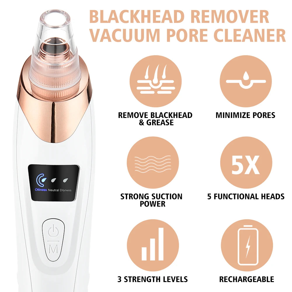 🌟 Professionele Elektrische Blackhead Remover – Voor een Schone & Stralende Huid! 💆‍♀️✨