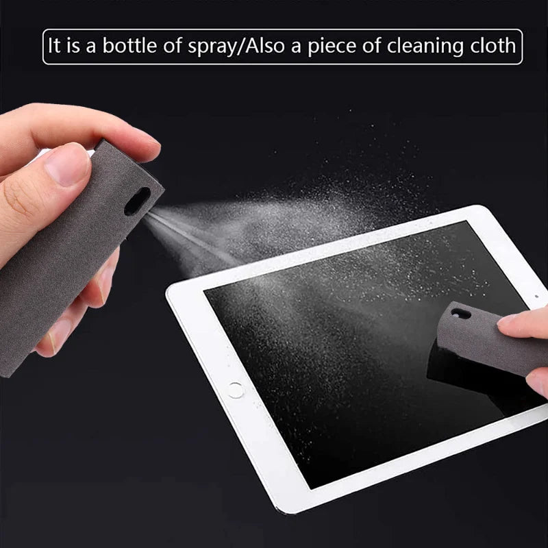 ✨ 1+1 GRATIS! – 2-in-1 Schermreiniger Spray & Doekje – Voor Phone, Laptop & Meer