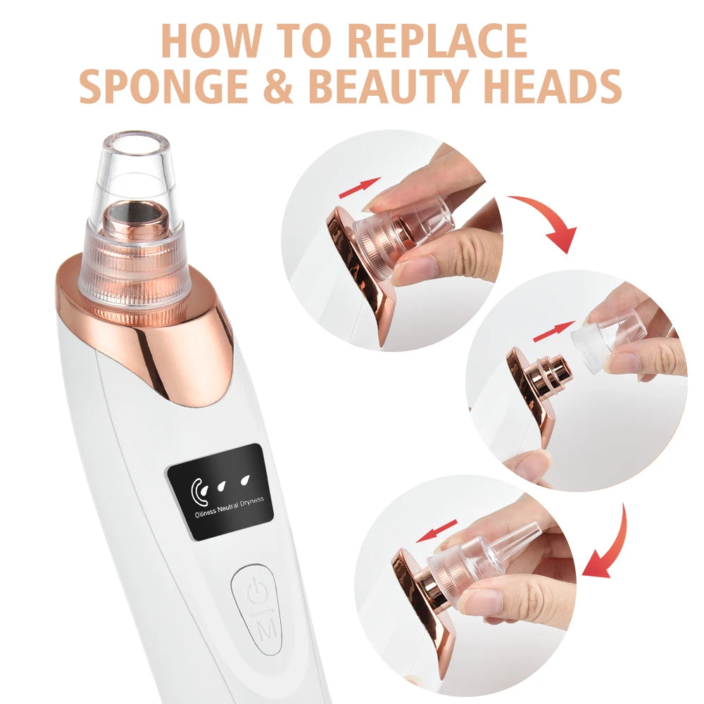 🌟 Professionele Elektrische Blackhead Remover – Voor een Schone & Stralende Huid! 💆‍♀️✨